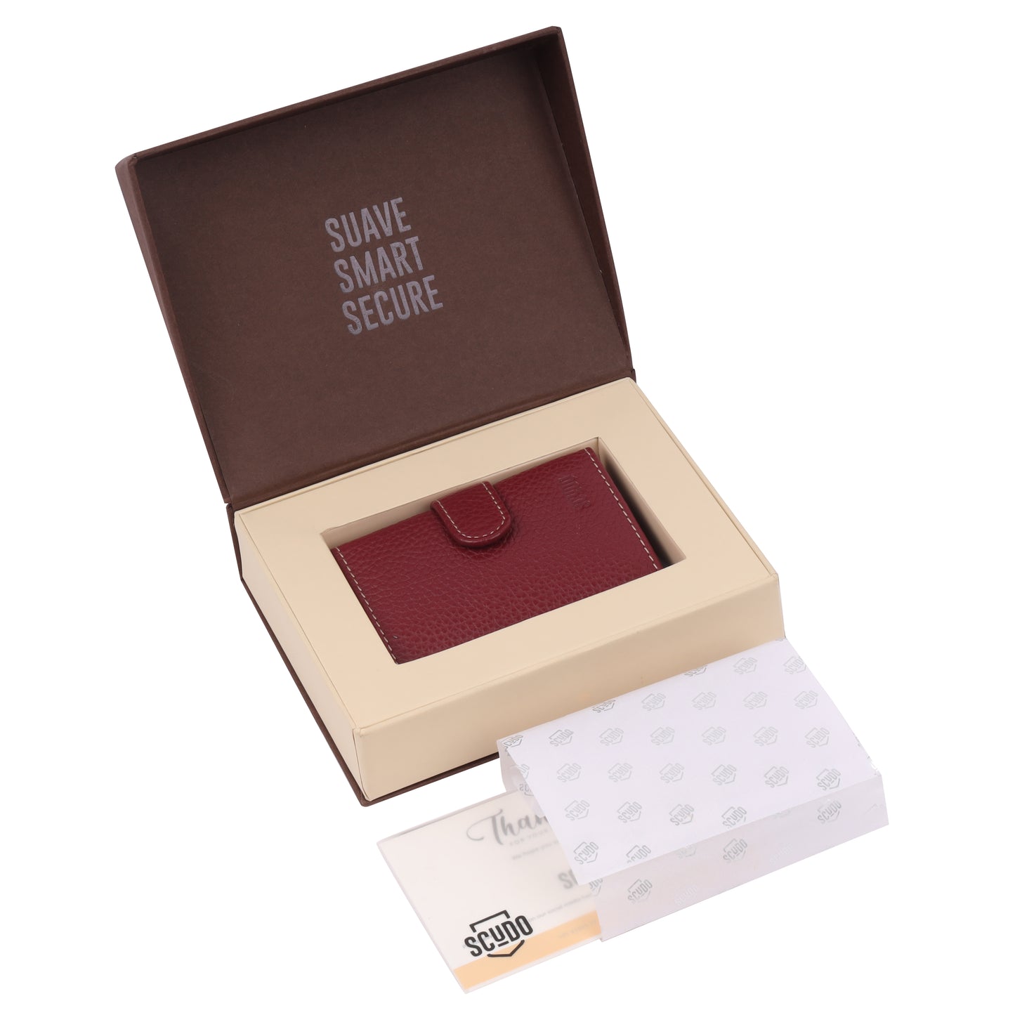 Slim Wallet - Luminous - Maroon/Gold