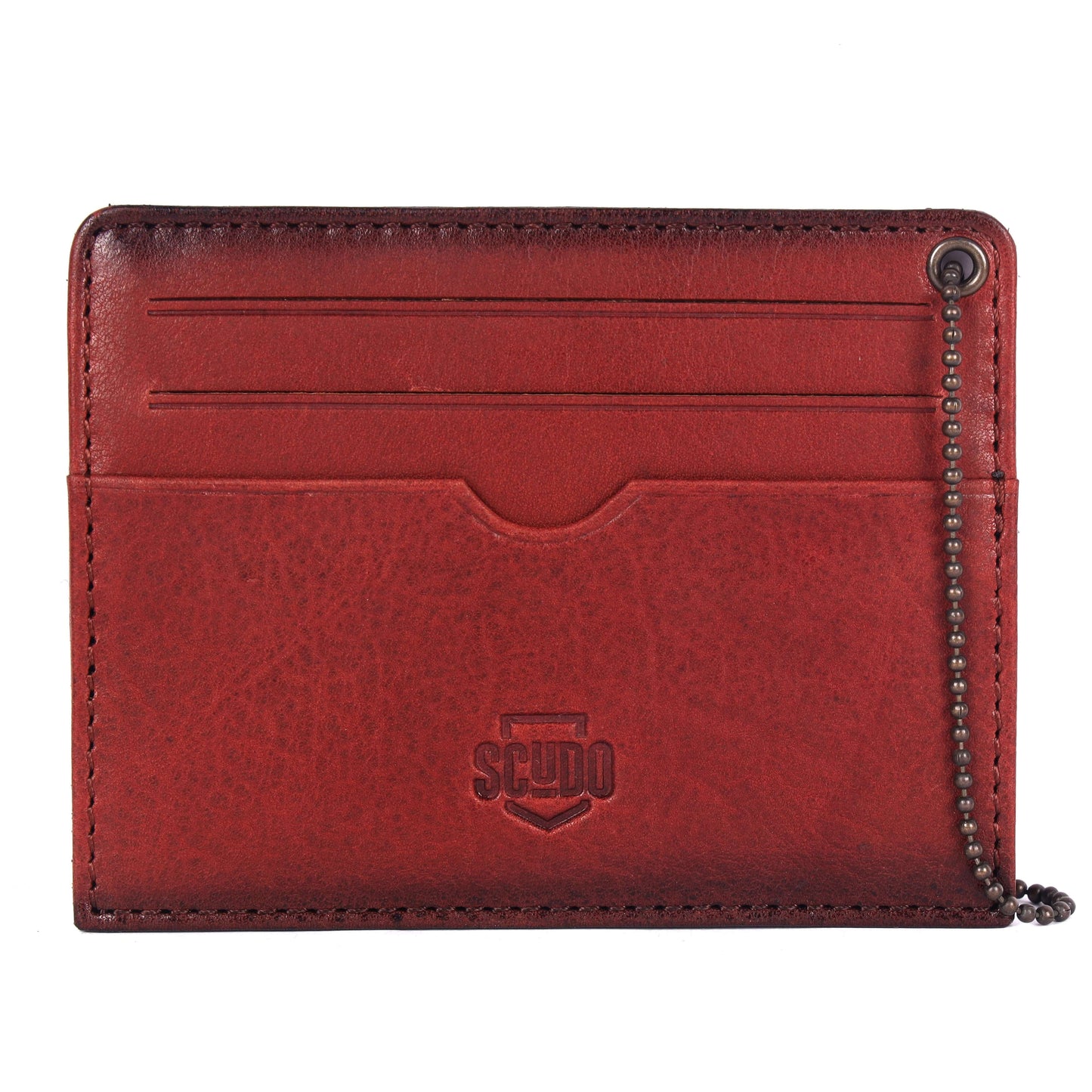 Gift Set - Card Holder & Key Organizer - Burnished - Cognac - Scudo