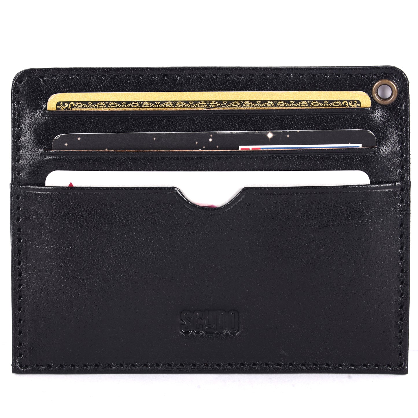 Gift Set - Card Holder & Key Organizer - Tuscany - Black - Scudo