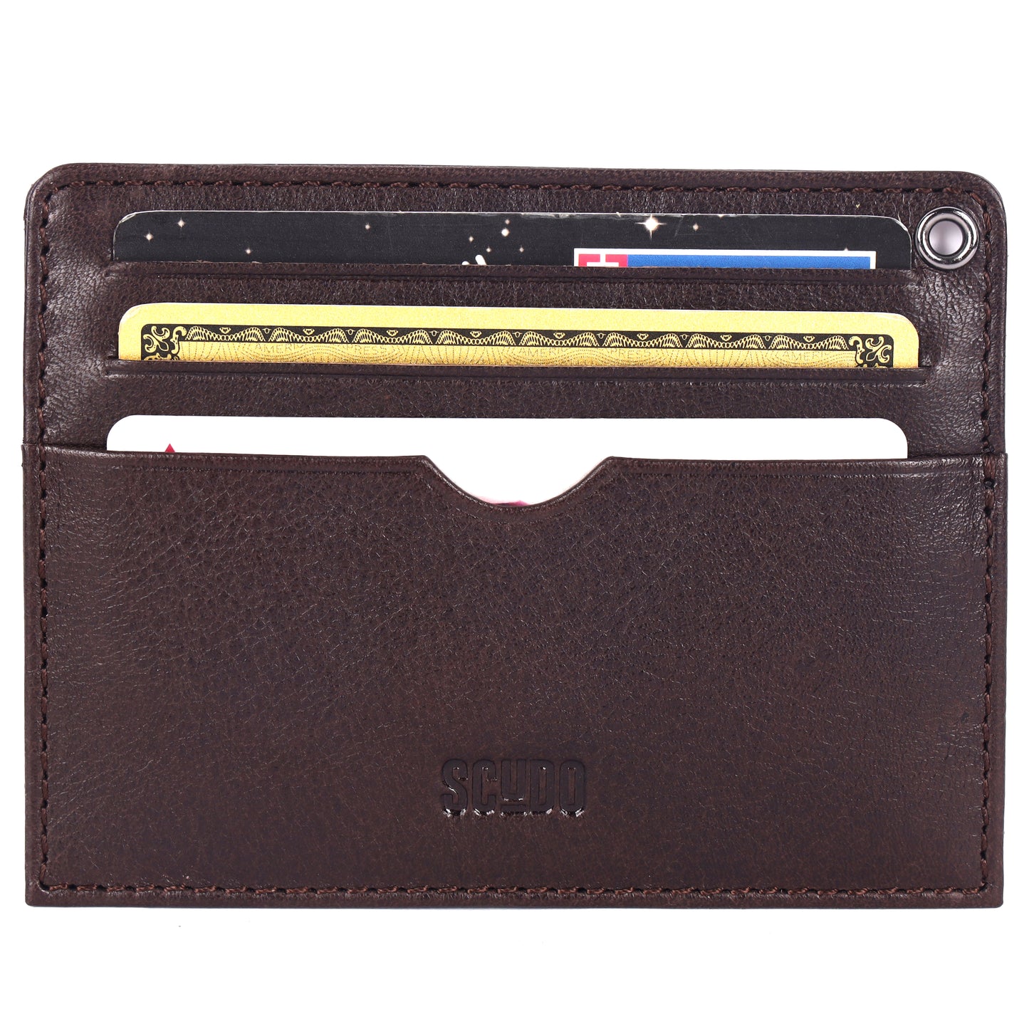 Gift Set - Card Holder & Key Organizer - Classic - Brown - Scudo