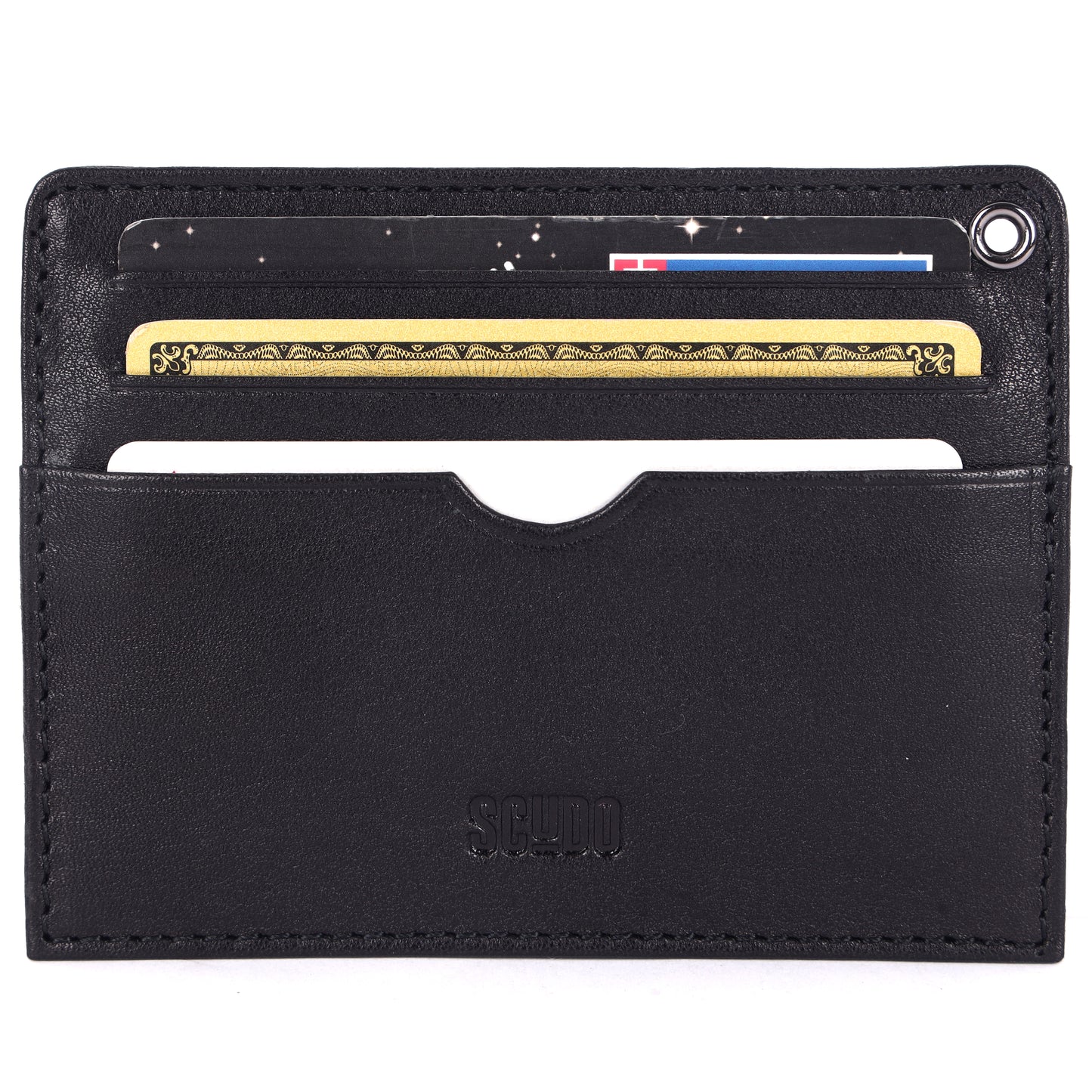 Gift Set - Card Holder & Key Organizer - Classic - Black - Scudo