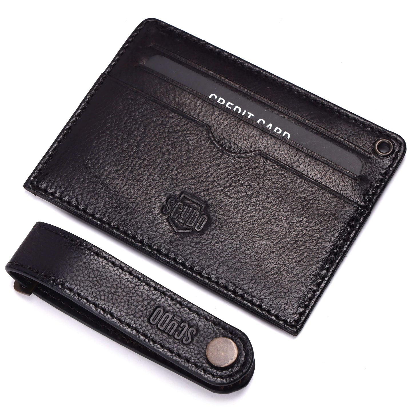Gift Set - Card Holder & Key Organizer - Burnished - Brown - Scudo