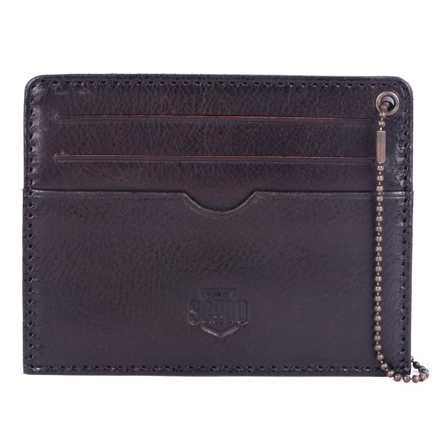 Card Holder - Burnished - Brown - Scudo