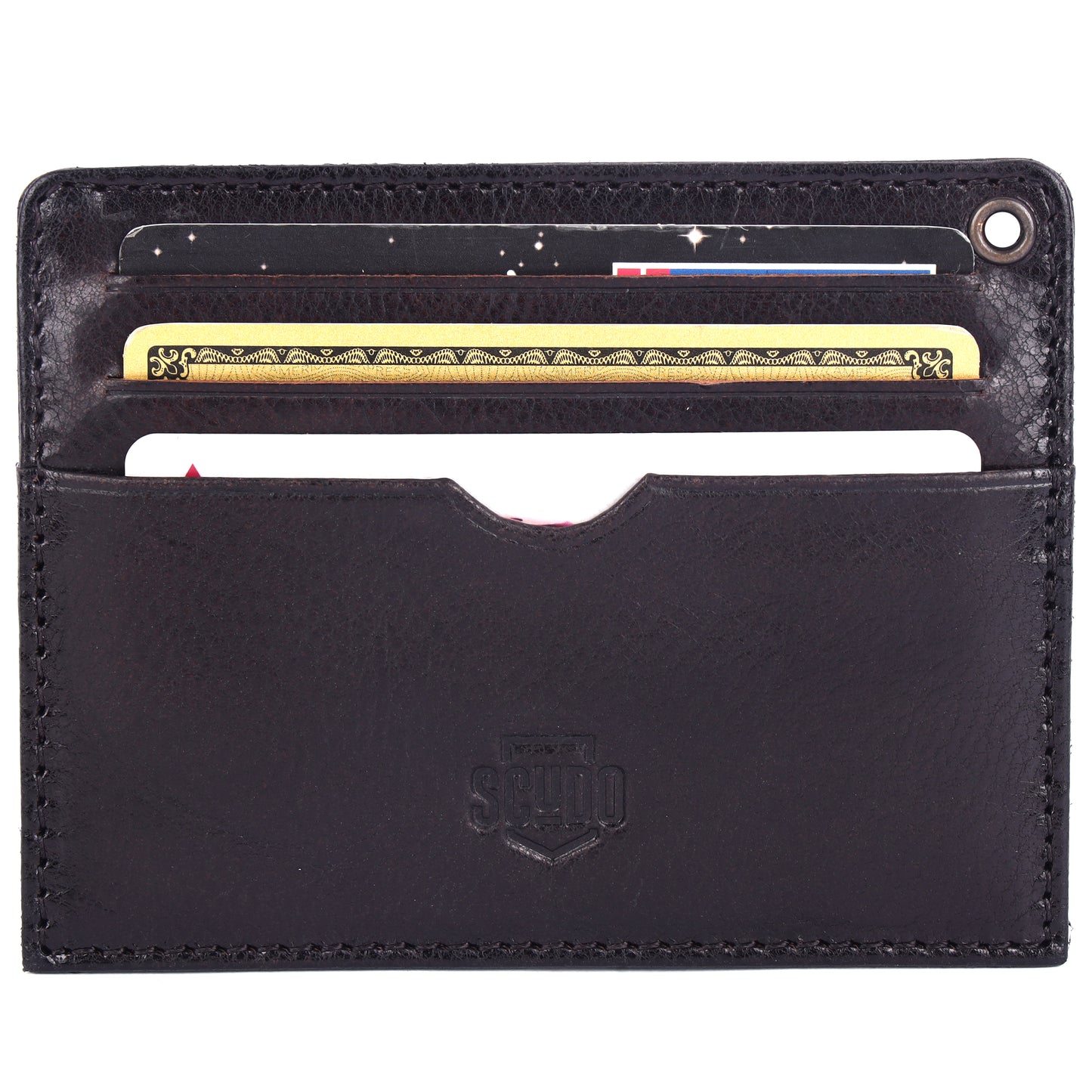 Card Holder - Burnished - Brown - Scudo