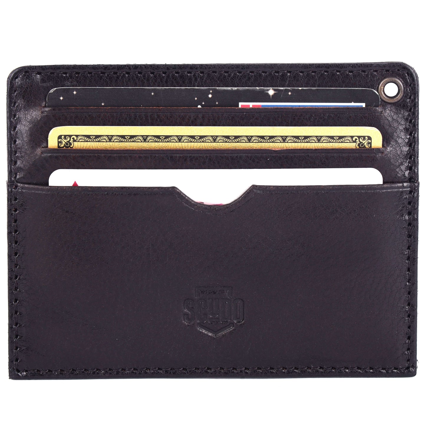 Gift Set - Card Holder & Key Organizer - Burnished - Brown - Scudo