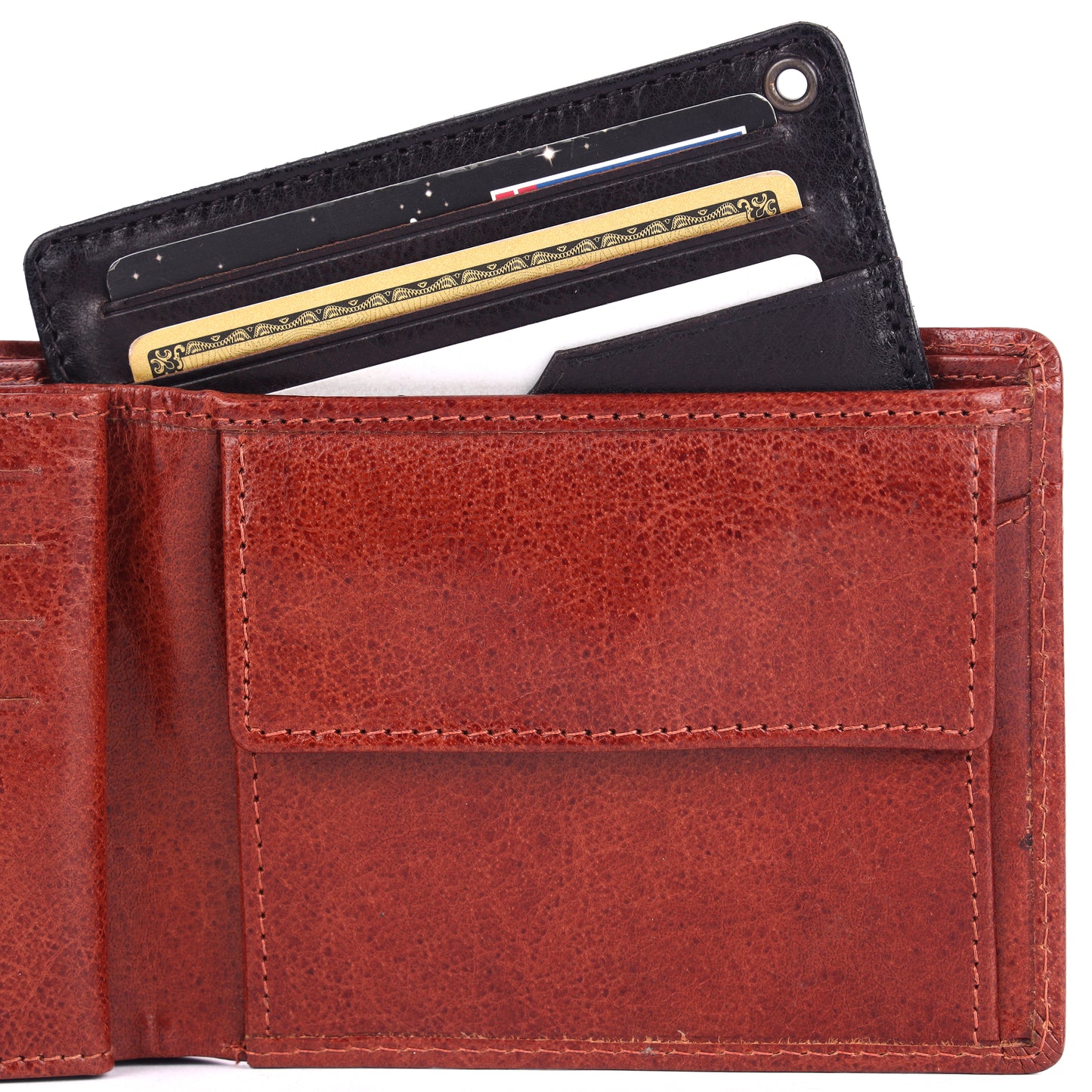 Card Holder - Burnished - Brown - Scudo