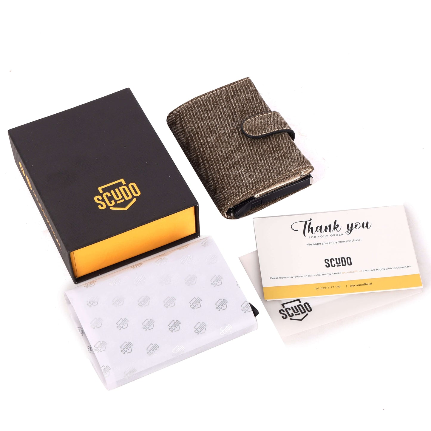 Slim Wallet - Fresco - Khaki (VEGAN) - Scudo