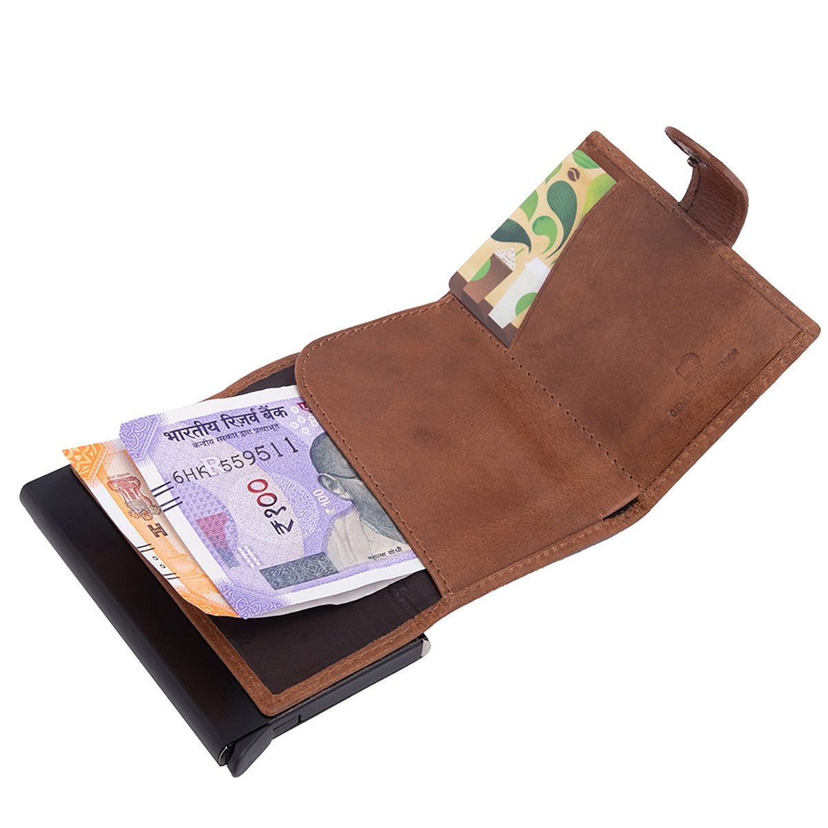 Slim Wallet - Troy - Cognac - Scudo