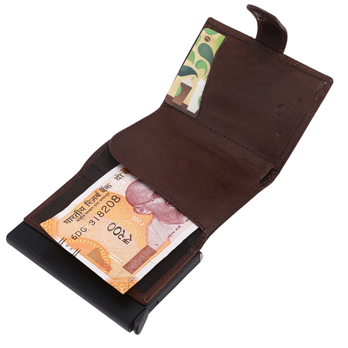 Slim Wallet - Linear - Brown - Scudo