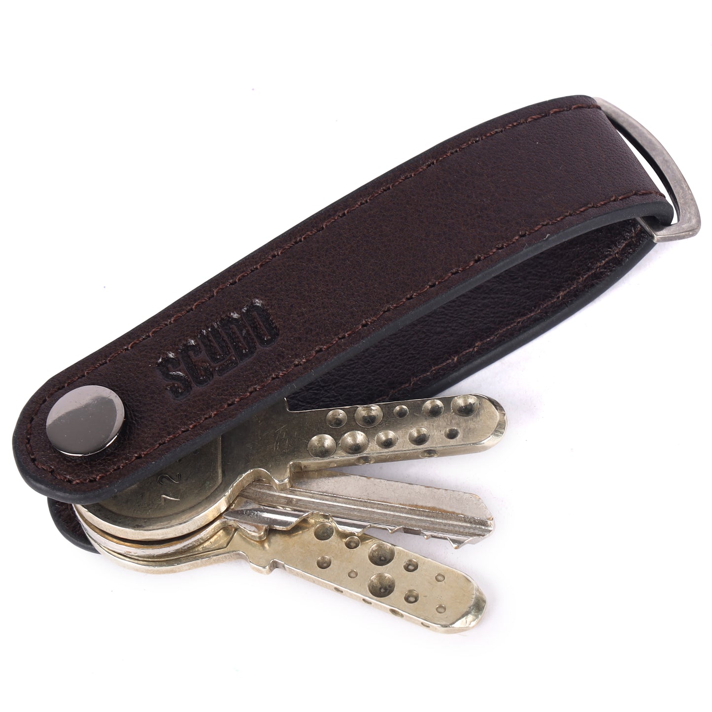 Gift Set - Card Holder & Key Organizer - Classic - Brown - Scudo