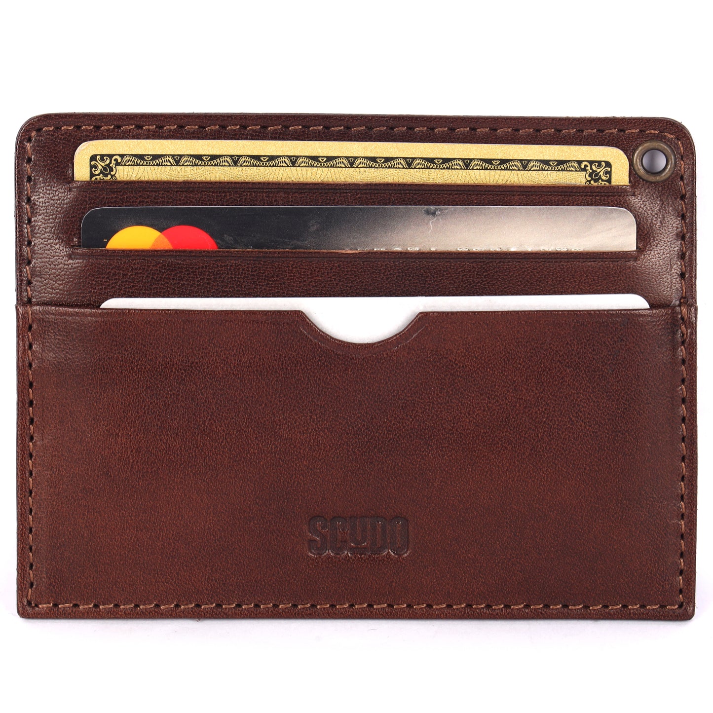 Gift Set - Card Holder & Key Organizer - Tuscany - Cognac - Scudo