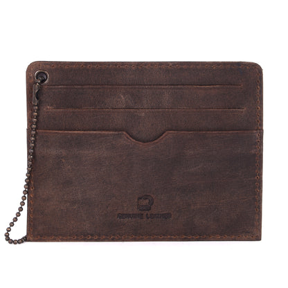 Card Holder - Vintage - Natural Brown