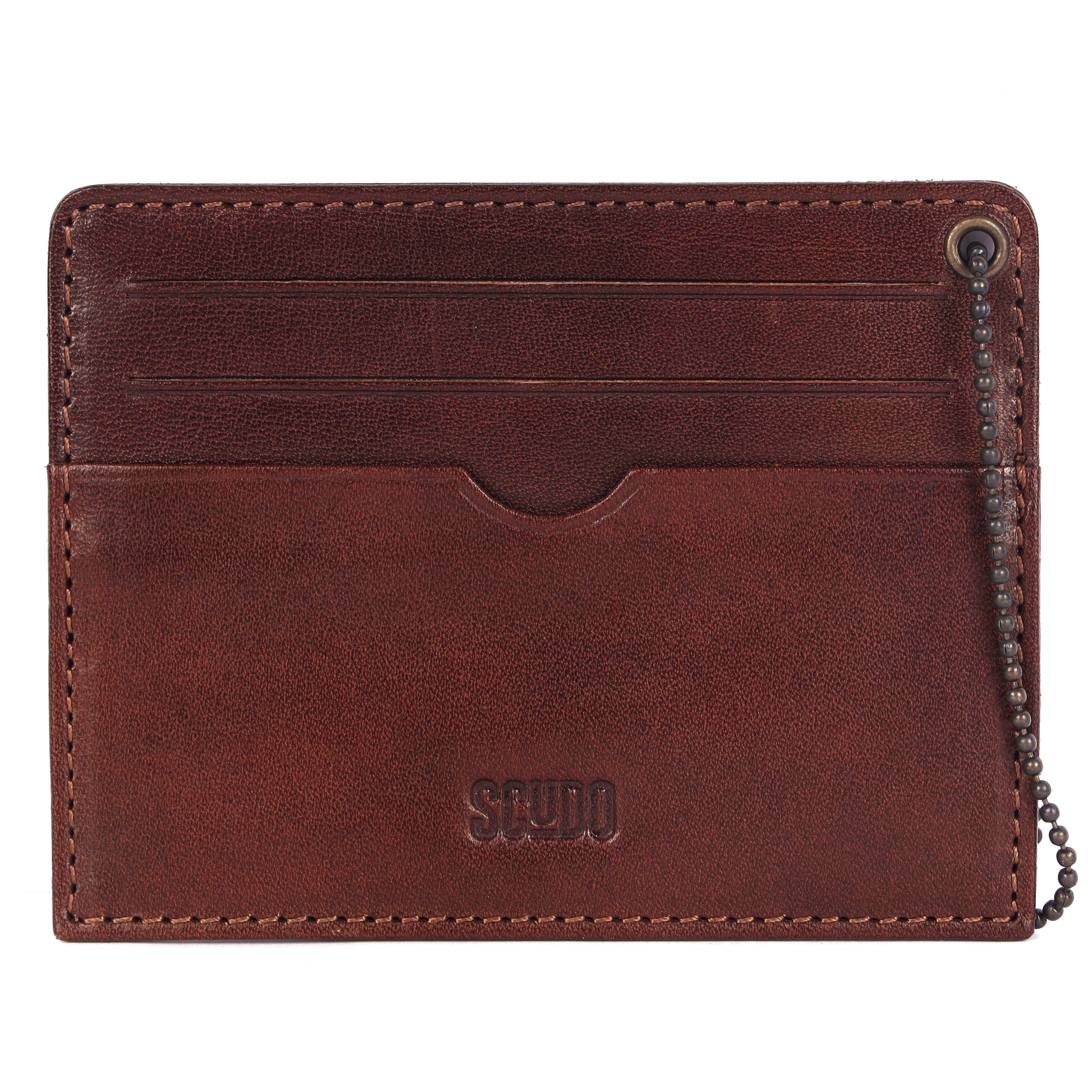 Gift Set - Card Holder & Key Organizer - Tuscany - Cognac - Scudo