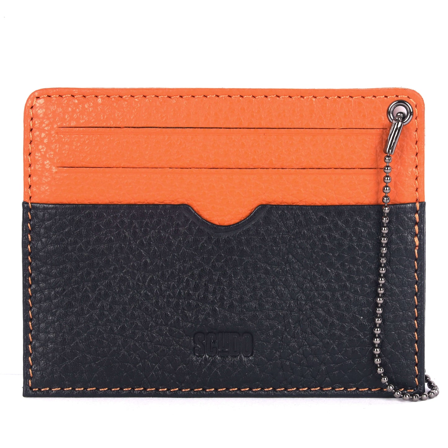 Gift Set - Card Holder & Key Organizer - Mosaic - Navy / Orange - Scudo
