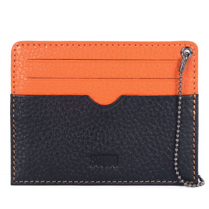 Gift Set - Card Holder & Key Organizer - Mosaic - Navy / Orange - Scudo