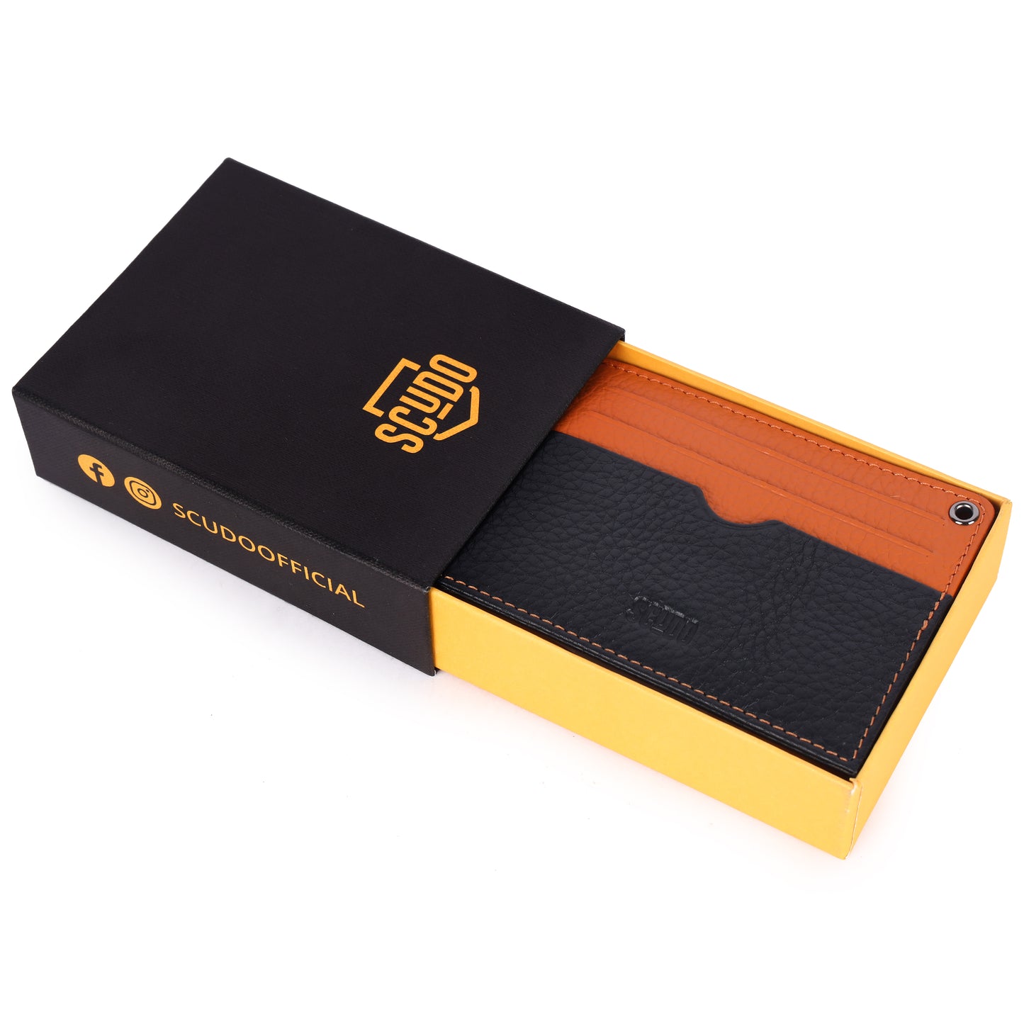 Card Holder - Mosaic - Navy/Orange - Scudo