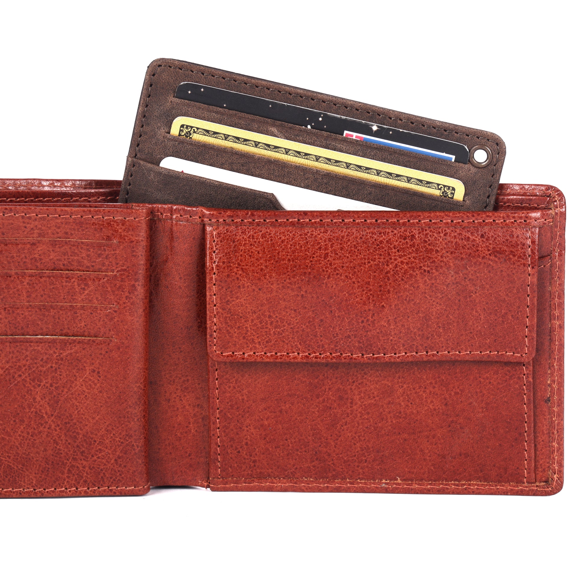 Card Holder - Vintage - Natural Brown - Scudo