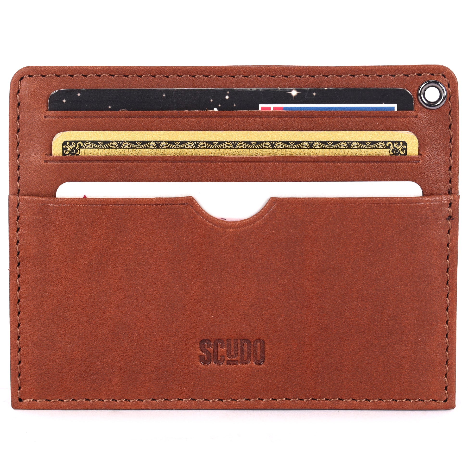 Gift Set - Card Holder & Key Organizer - Classic - Cognac - Scudo