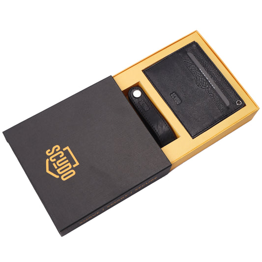 Gift Set - Card Holder & Key Organizer - Classic - Black