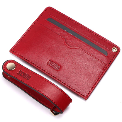 Gift Set - Card Holder & Key Organizer - Tuscany - Red - Scudo
