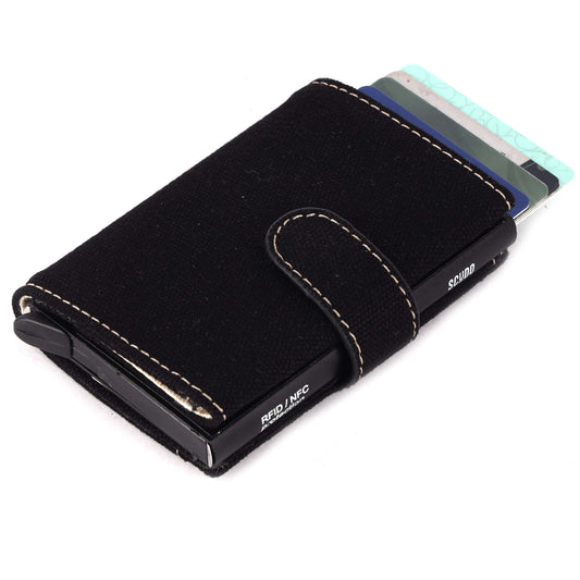 Slim Wallet - Fresco - Black (VEGAN) - Scudo