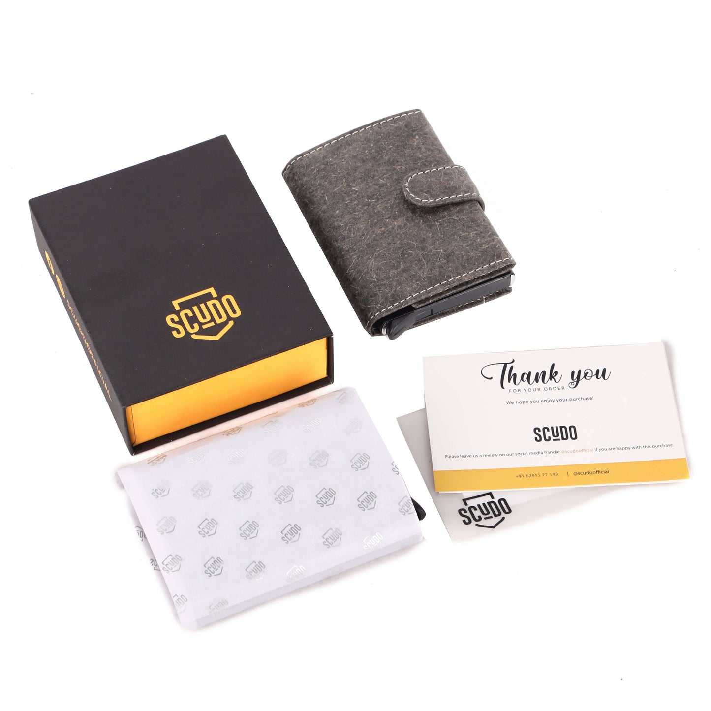 Slim Wallet - Cocos - Dark Grey (VEGAN) - Scudo