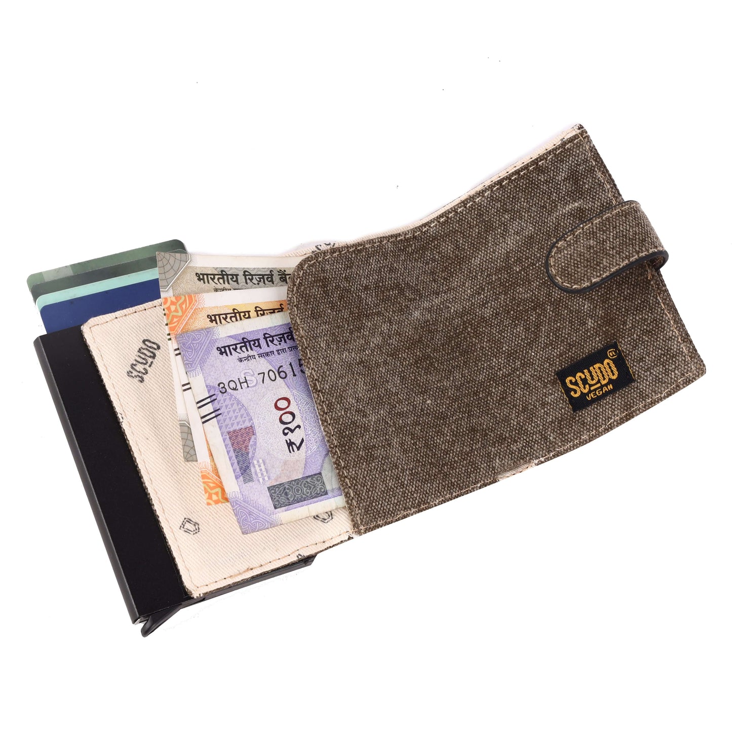 Slim Wallet - Fresco - Khaki (VEGAN) - Scudo