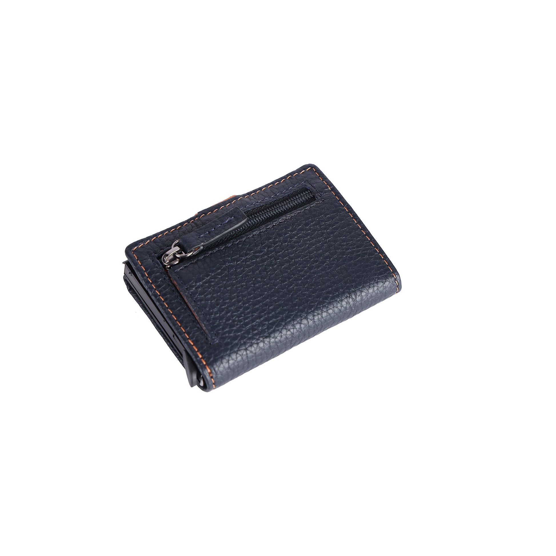 Gift Set - Slim Wallet & Key Organizer - Mosaic - Navy/Orange - Scudo