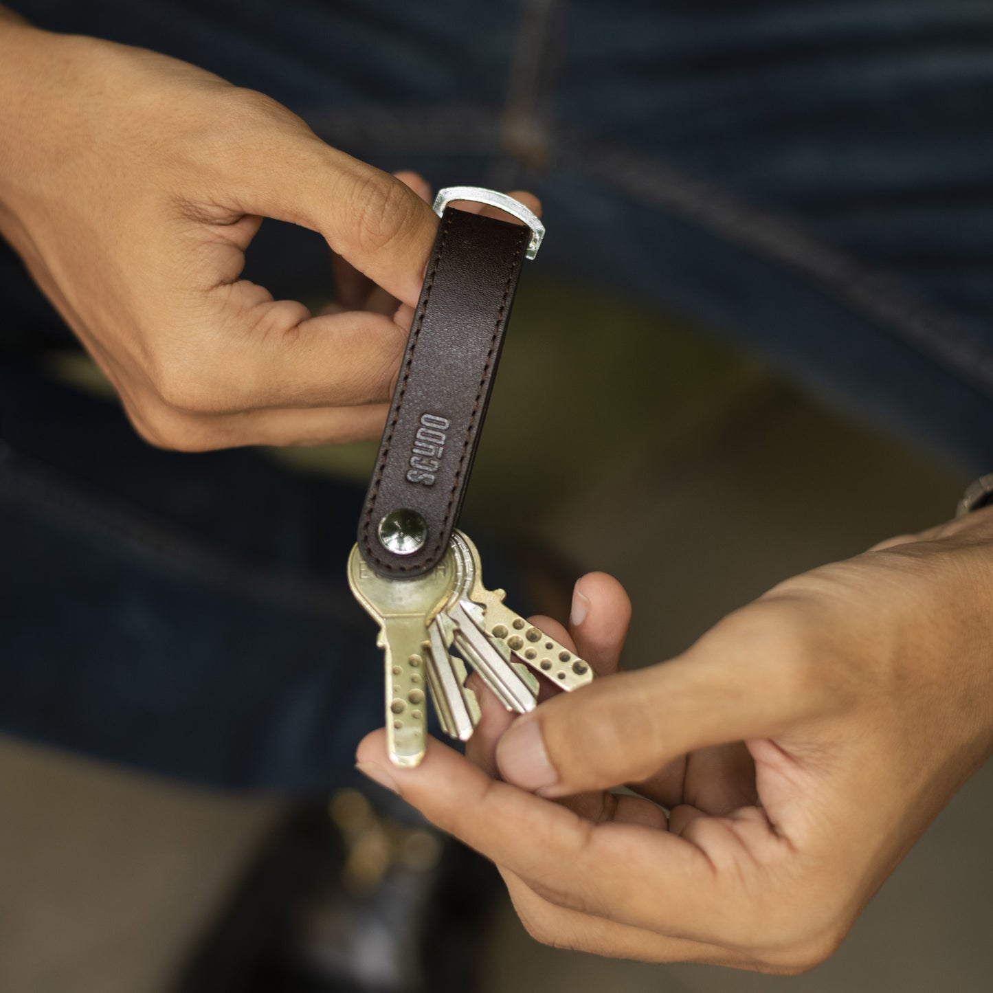 Key Organizer - Vintage - Natural Brown