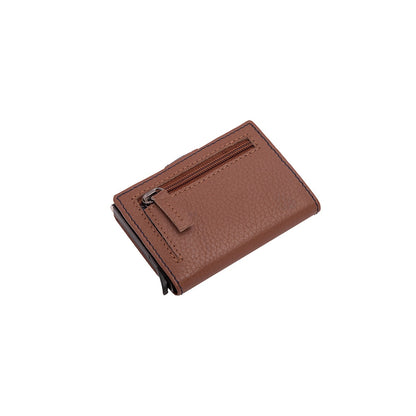 Slim Wallet - Mosaic - Cognac/Navy